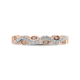 Diamond 1/6 Ctw  Twist Band in 14K Rose Gold